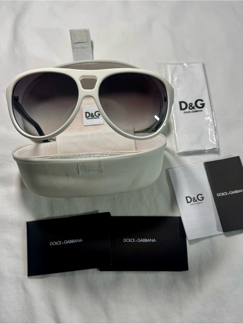 Dolce Gabbana DG 8070 1598/8g Women Sunglasses Aviator Italy 60-14-130